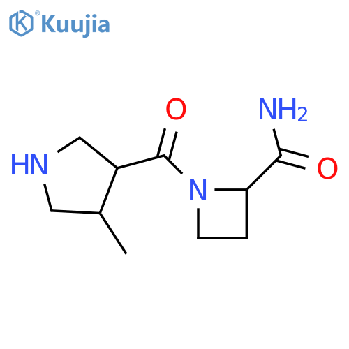 1-(4-methylpyrrolidine-3-carbonyl)azetidine-2-carboxamide structure