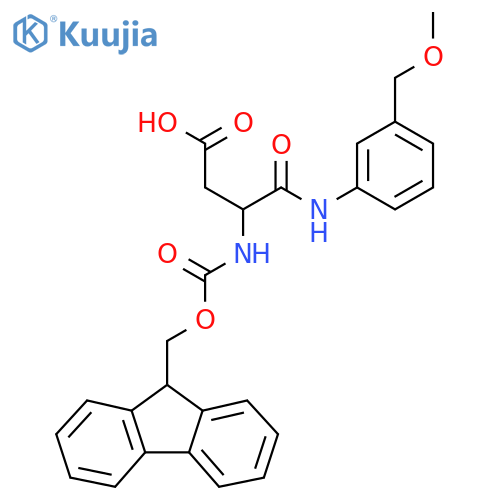 3-({(9H-fluoren-9-yl)methoxycarbonyl}amino)-3-{3-(methoxymethyl)phenylcarbamoyl}propanoic acid structure