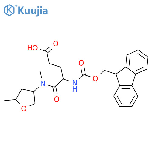 4-({(9H-fluoren-9-yl)methoxycarbonyl}amino)-4-methyl(5-methyloxolan-3-yl)carbamoylbutanoic acid structure