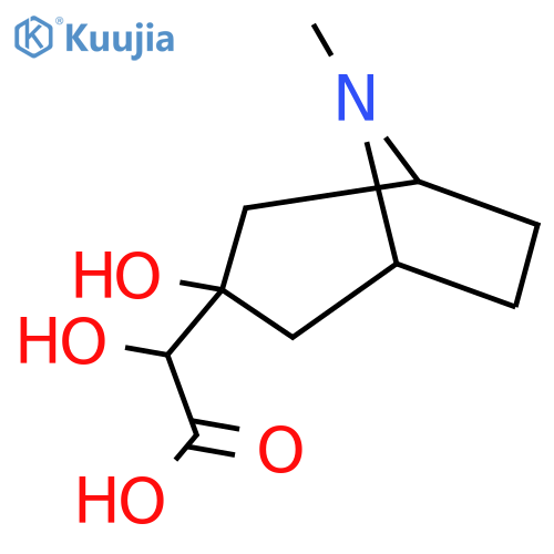 2-hydroxy-2-{3-hydroxy-8-methyl-8-azabicyclo3.2.1octan-3-yl}acetic acid structure