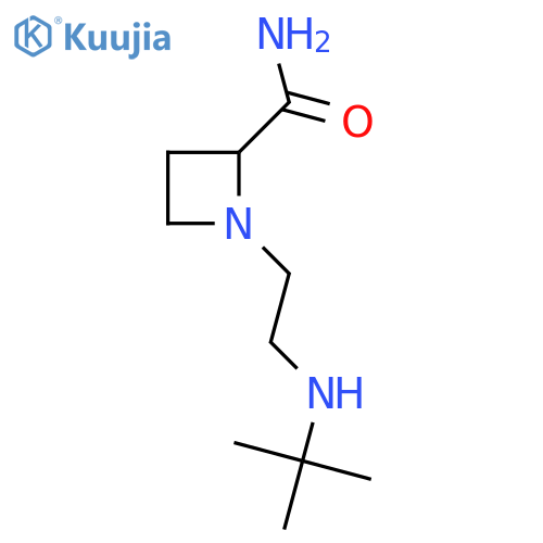 1-2-(tert-butylamino)ethylazetidine-2-carboxamide structure