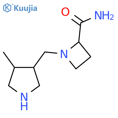 1-(4-methylpyrrolidin-3-yl)methylazetidine-2-carboxamide structure