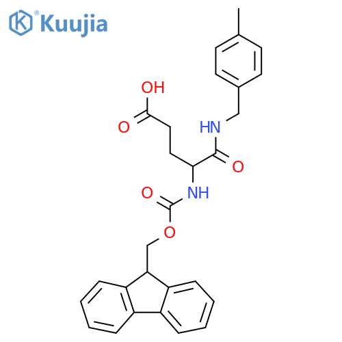4-({(9H-fluoren-9-yl)methoxycarbonyl}amino)-4-{(4-methylphenyl)methylcarbamoyl}butanoic acid structure