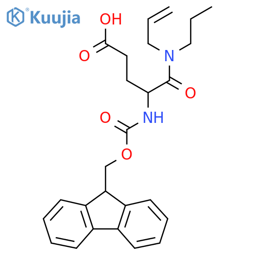 4-({(9H-fluoren-9-yl)methoxycarbonyl}amino)-4-(prop-2-en-1-yl)(propyl)carbamoylbutanoic acid structure