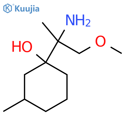 1-(2-amino-1-methoxypropan-2-yl)-3-methylcyclohexan-1-ol structure