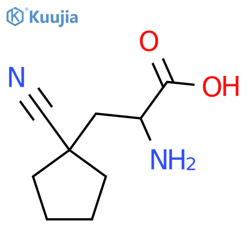 2-amino-3-(1-cyanocyclopentyl)propanoic acid structure