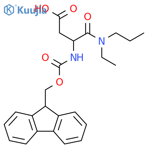 3-ethyl(propyl)carbamoyl-3-({(9H-fluoren-9-yl)methoxycarbonyl}amino)propanoic acid structure