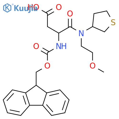3-({(9H-fluoren-9-yl)methoxycarbonyl}amino)-3-(2-methoxyethyl)(thiolan-3-yl)carbamoylpropanoic acid structure
