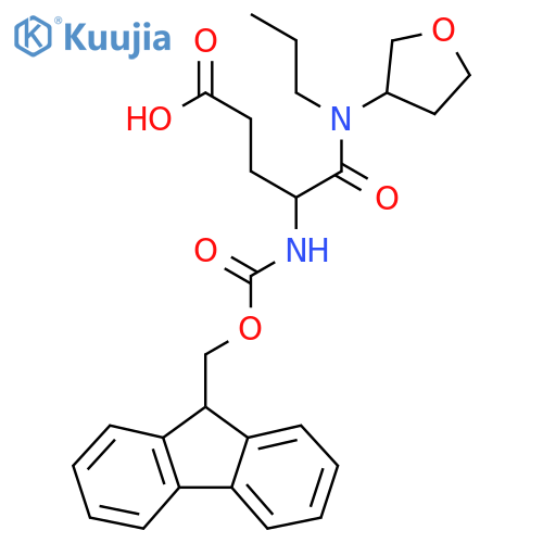 4-({(9H-fluoren-9-yl)methoxycarbonyl}amino)-4-(oxolan-3-yl)(propyl)carbamoylbutanoic acid structure