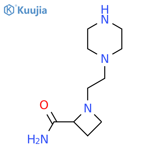 1-2-(piperazin-1-yl)ethylazetidine-2-carboxamide structure
