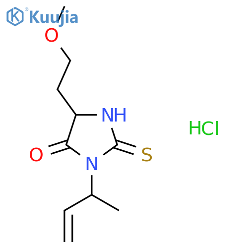 3-(but-3-en-2-yl)-5-(2-methoxyethyl)-2-sulfanylideneimidazolidin-4-one hydrochloride structure