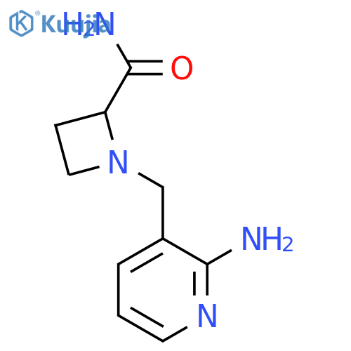 1-(2-aminopyridin-3-yl)methylazetidine-2-carboxamide structure