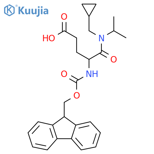 4-(cyclopropylmethyl)(propan-2-yl)carbamoyl-4-({(9H-fluoren-9-yl)methoxycarbonyl}amino)butanoic acid structure