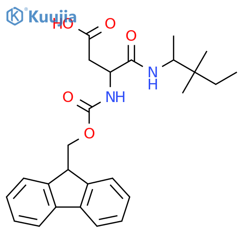 3-(3,3-dimethylpentan-2-yl)carbamoyl-3-({(9H-fluoren-9-yl)methoxycarbonyl}amino)propanoic acid structure
