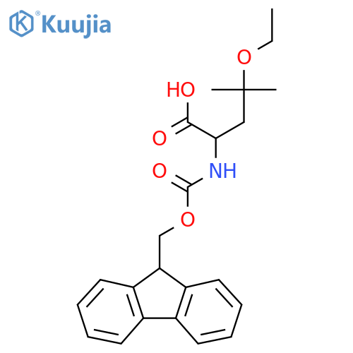 4-ethoxy-2-({(9H-fluoren-9-yl)methoxycarbonyl}amino)-4-methylpentanoic acid structure