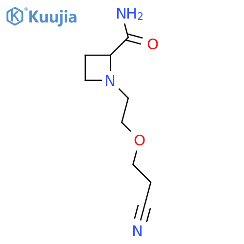 1-2-(2-cyanoethoxy)ethylazetidine-2-carboxamide structure
