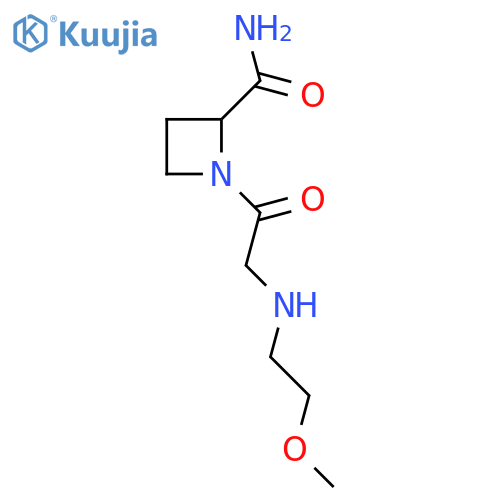 1-{2-(2-methoxyethyl)aminoacetyl}azetidine-2-carboxamide structure