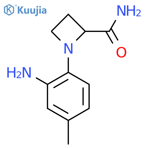 1-(2-amino-4-methylphenyl)azetidine-2-carboxamide structure