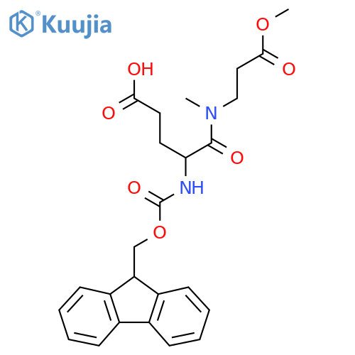 4-({(9H-fluoren-9-yl)methoxycarbonyl}amino)-4-(3-methoxy-3-oxopropyl)(methyl)carbamoylbutanoic acid structure