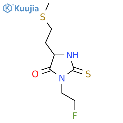 3-(2-fluoroethyl)-5-2-(methylsulfanyl)ethyl-2-sulfanylideneimidazolidin-4-one structure