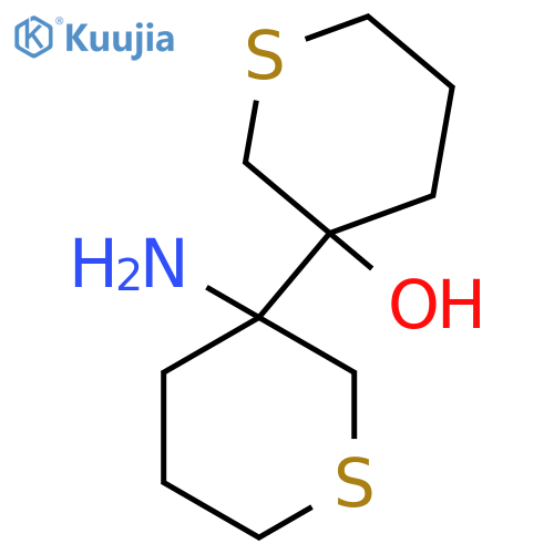 3-(3-aminothian-3-yl)thian-3-ol structure