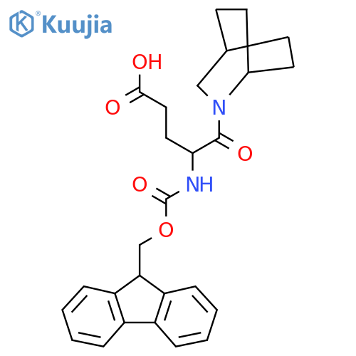 5-{2-azabicyclo2.2.2octan-2-yl}-4-({(9H-fluoren-9-yl)methoxycarbonyl}amino)-5-oxopentanoic acid structure