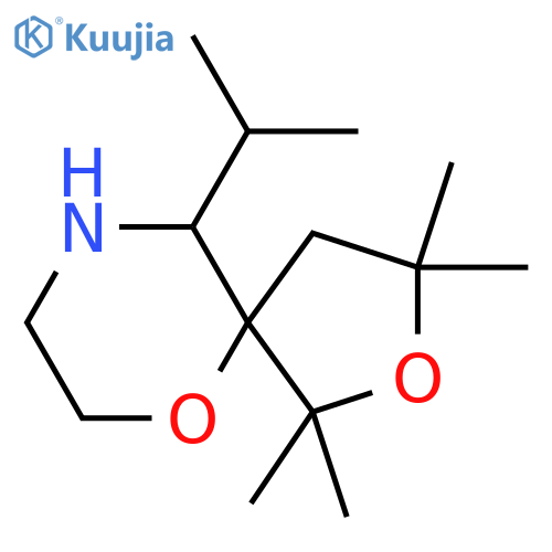 1,1,3,3-tetramethyl-10-(propan-2-yl)-2,6-dioxa-9-azaspiro4.5decane structure