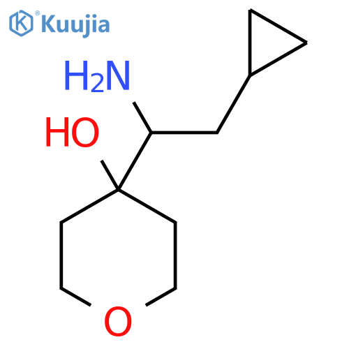 4-(1-Amino-2-cyclopropylethyl)oxan-4-ol structure