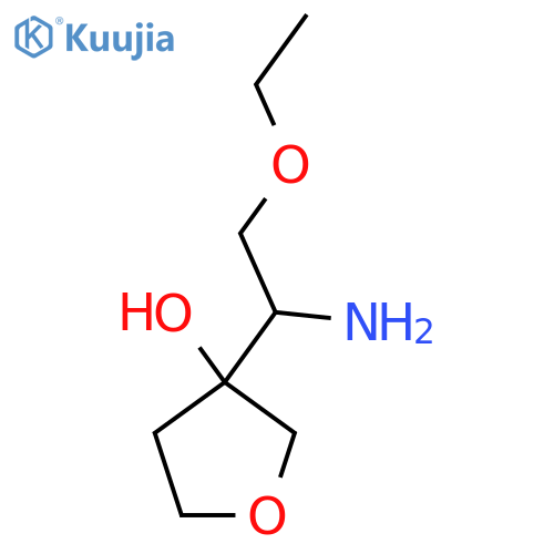 3-(1-Amino-2-ethoxyethyl)oxolan-3-ol structure