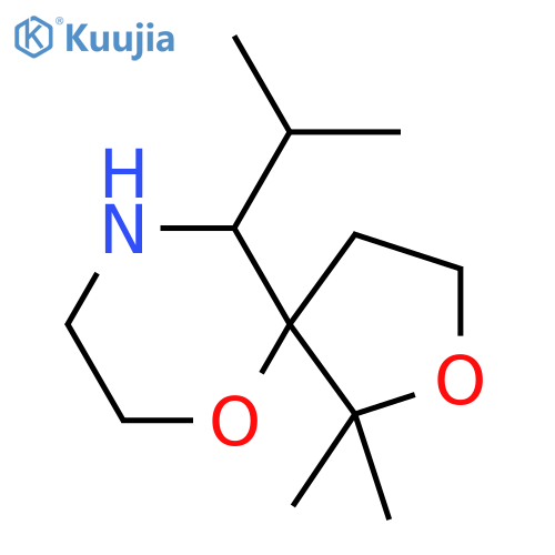 1,1-dimethyl-10-(propan-2-yl)-2,6-dioxa-9-azaspiro4.5decane structure