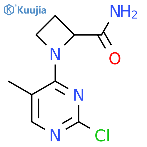 1-(2-chloro-5-methylpyrimidin-4-yl)azetidine-2-carboxamide structure
