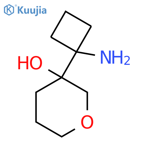 3-(1-Aminocyclobutyl)oxan-3-ol structure