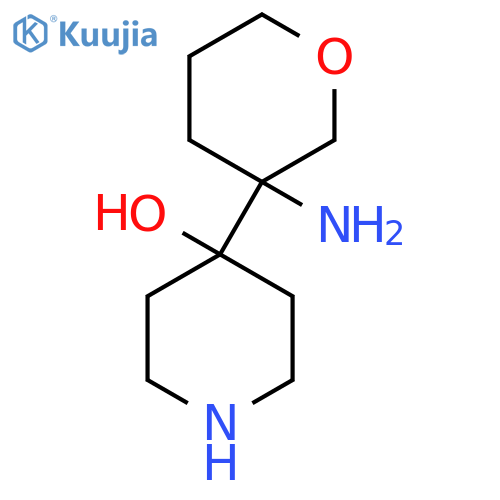 4-(3-Aminooxan-3-yl)piperidin-4-ol structure