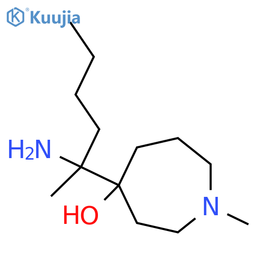 4-(2-aminohexan-2-yl)-1-methylazepan-4-ol structure