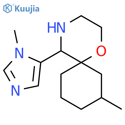 8-methyl-5-(1-methyl-1H-imidazol-5-yl)-1-oxa-4-azaspiro5.5undecane structure