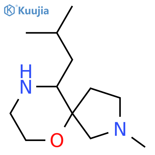 2-methyl-10-(2-methylpropyl)-6-oxa-2,9-diazaspiro4.5decane structure