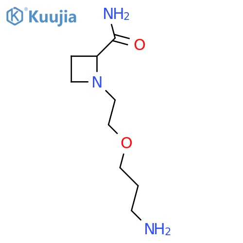 1-2-(3-aminopropoxy)ethylazetidine-2-carboxamide structure