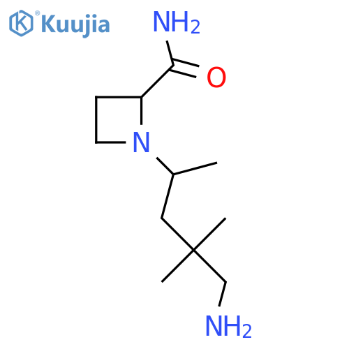 1-(5-amino-4,4-dimethylpentan-2-yl)azetidine-2-carboxamide structure