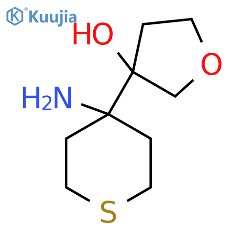 3-(4-aminothian-4-yl)oxolan-3-ol structure