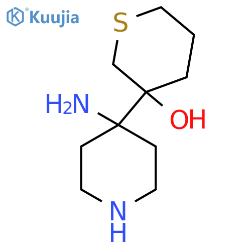 3-(4-aminopiperidin-4-yl)thian-3-ol structure