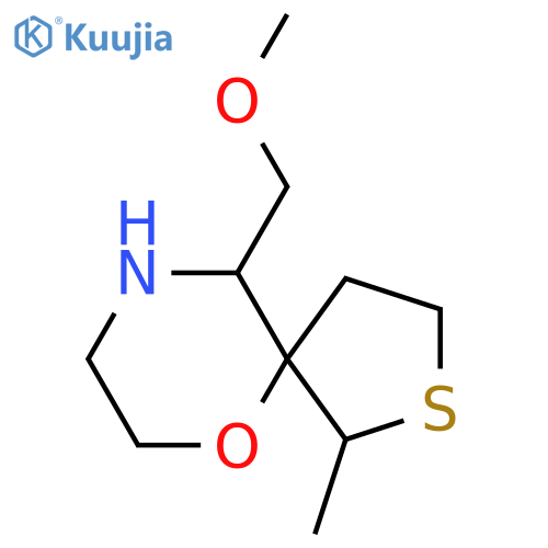 10-(methoxymethyl)-1-methyl-6-oxa-2-thia-9-azaspiro4.5decane structure