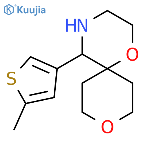 5-(5-methylthiophen-3-yl)-1,9-dioxa-4-azaspiro5.5undecane structure