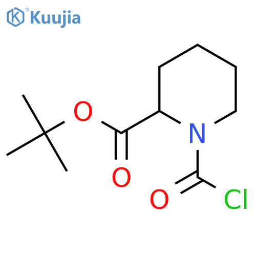 tert-butyl 1-(carbonochloridoyl)piperidine-2-carboxylate structure