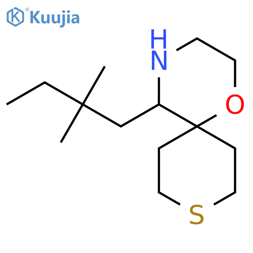 5-(2,2-dimethylbutyl)-1-oxa-9-thia-4-azaspiro5.5undecane structure