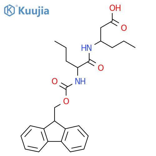 3-2-({(9H-fluoren-9-yl)methoxycarbonyl}amino)pentanamidohexanoic acid structure