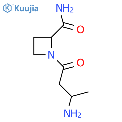 1-(3-aminobutanoyl)azetidine-2-carboxamide structure