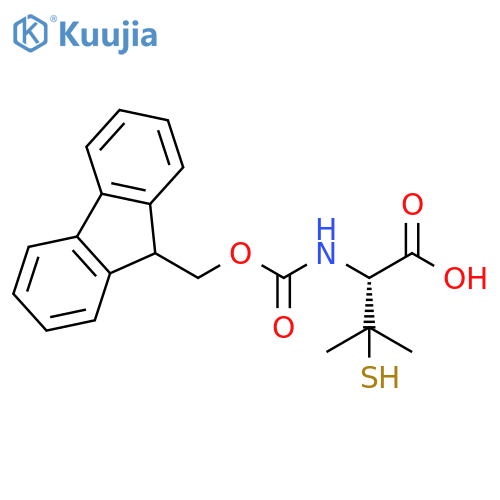 2-(Fmoc-amino)-3-mercapto-3-methylbutanoic Acid structure