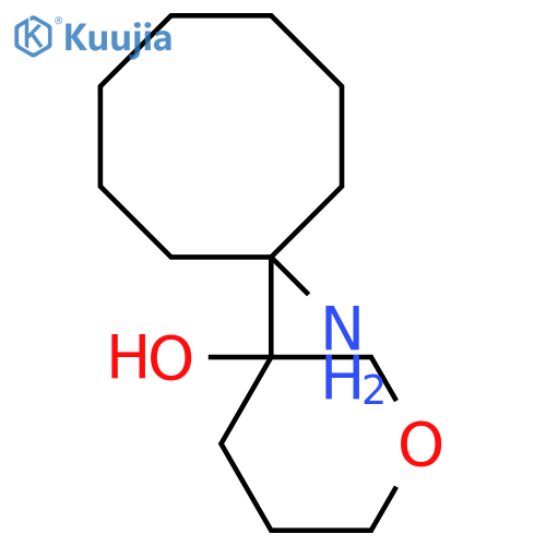 3-(1-aminocyclooctyl)oxan-3-ol structure