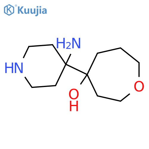 4-(4-Aminopiperidin-4-yl)oxepan-4-ol structure