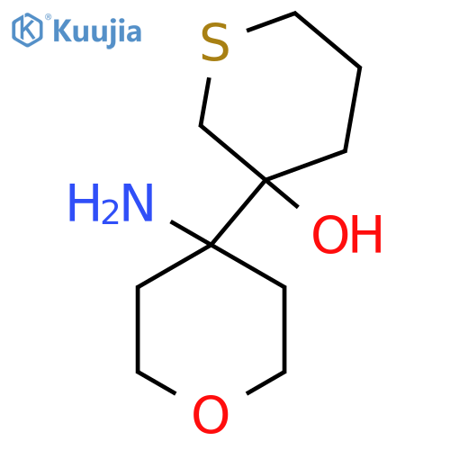 3-(4-aminooxan-4-yl)thian-3-ol structure